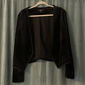 Xhilaration black velvet jacket XL